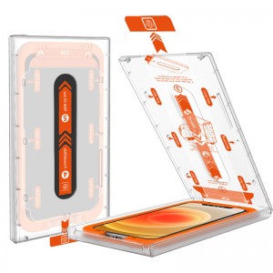MagicBox 9H tempered glass screen protector recyclable installation kit for iPhone12 Pro Max Anti-dust with install tool