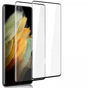 3D Hot Bending Tempered Glass Screen Protector for Samsung Galaxy S22 Ultra fingerprint unlock
