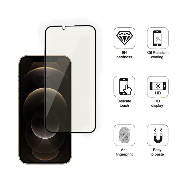  iPhone 13 Pro Max Tempered Glass Screen Protector Anti-Microbial Anti-Static Technology