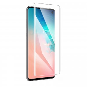 Screen Protector For Samsung Galaxy S10 Plus 6.4-inch 9H Hardness HD Clear 3D Curved Sensitive Touch UV Liquid Tempered Glass