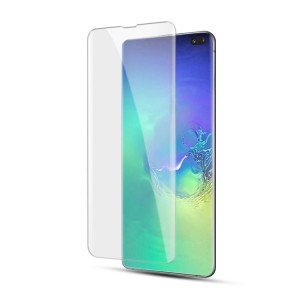 Screen Protector For Samsung Galaxy S10 Plus 6.4-inch 9H Hardness HD Clear 3D Curved Sensitive Touch UV Liquid Tempered Glass