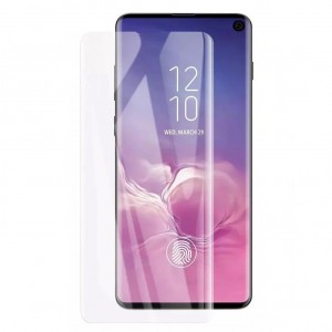 Screen Protector For Samsung Galaxy S10 6.1-Inch Full Edge 3D Curved HD Clear Sensitive Touch UV Liquid Tempered Glass