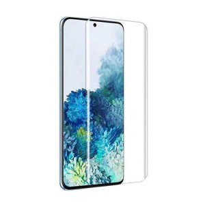 Screen Protector For Samsung Galaxy S20 Plus 6.7-inch 9H Hardness Anti Scratch 3D Curved Cover UV Tempered Glass