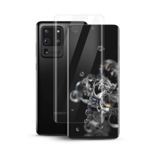 Screen Protector For Samsung Galaxy S20 Ultra 6.9-Inch 0.25mm Ultra Clear Fingerprint Unlock Anti-Scratch Full Coverage Tempered Glass