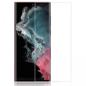 3D Curved For Samsung Galaxy S22 Ultra 6.8-inch Screen Protector Full Coverage HD Clear Anti Scratch UV Liquid Tempered Glass