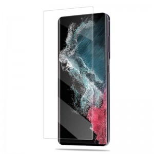 For Samsung Galaxy S23 Ultra 6.8-inch Screen Protector 3D Curved Full Coverage HD Clear Bubble Free UV Liquid Tempered Glass