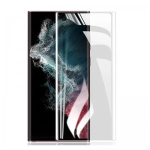 For Samsung Galaxy S23 Ultra 6.8-inch Screen Protector 3D Curved Full Coverage HD Clear Bubble Free UV Liquid Tempered Glass