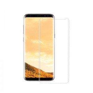 Screen Protector For Samsung Galaxy S8 Plus 6.2-inch 9H Hardness HD Clear Anti-Scratch Full Edge 3D Curved UV Liquid Tempered Glass