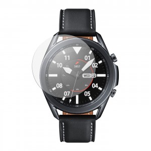 Designed For Samsung Galaxy Watch 3 45mm Tempered Glass 0.38mm 2.5D Edge 9H Hardness Anti Scratch Bubble Free High Definition Screen Protector