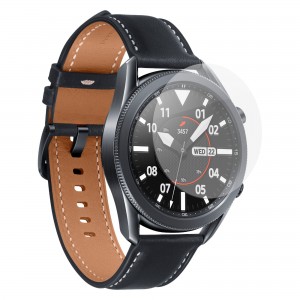 Designed For Samsung Galaxy Watch 3 45mm Tempered Glass 0.38mm 2.5D Edge 9H Hardness Anti Scratch Bubble Free High Definition Screen Protector