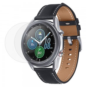 Designed For Samsung Galaxy Watch 3 45mm Tempered Glass 0.38mm 2.5D Edge 9H Hardness Anti Scratch Bubble Free High Definition Screen Protector