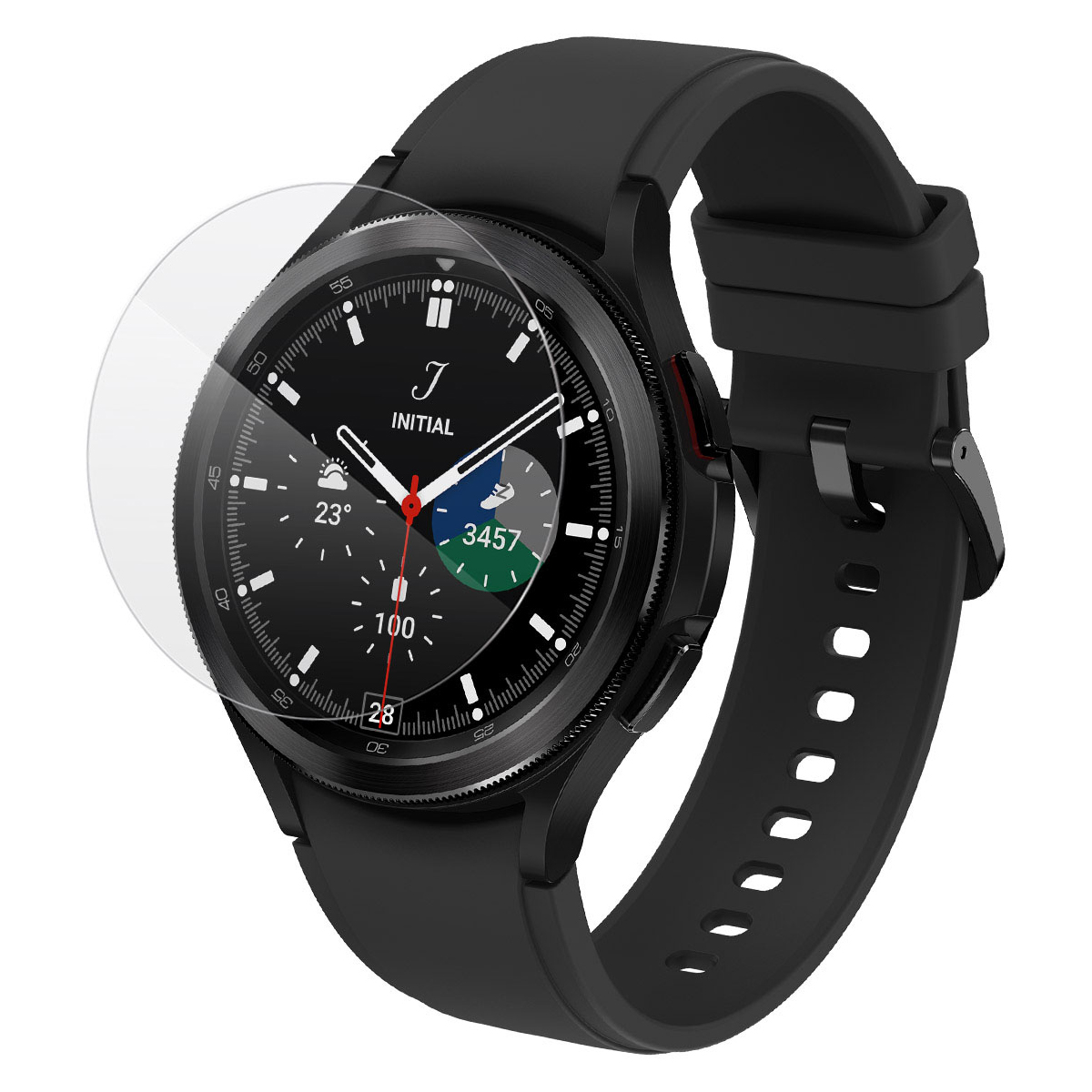 Designed For Samsung Galaxy Watch 4 Classic 46mm Tempered Glass 2.5D 9H Hardness Anti-Scratch Bubble Free Screen Protector