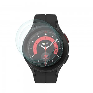 Designed For Samsung Galaxy Watch 5 Pro 45mm Tempered Glass 0.38mm 2.5D Edge 9H Hardness Anti Scratch Bubble Free Coverage Cover Screen Protector