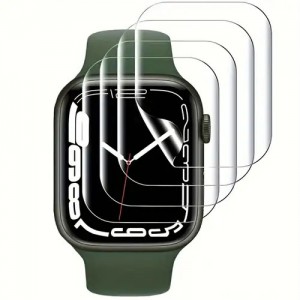 For Apple Watch Series 7 44/45mm Front Screen Protector HD Transparent Touch Sensitive Anti-Scratch Self-Healing Soft TPU Screen Protector