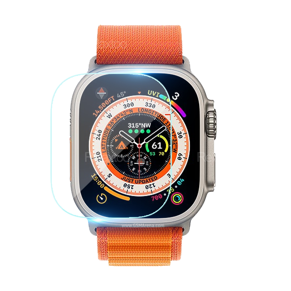 For Apple Watch Ultra 49mm Screen Protector Tempered Glass Film 9H Hardness Anti-Scratch HD Waterproof Free Bubble for Watch Ultra 49mm