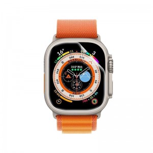 For Apple Watch Ultra 49mm Front Screen Protector Ultra-Thin Full Coverage HD Clear Touch Sensitive Soft TPU Screen Protector