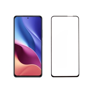 3D Resin Carving Silk Screen Print Full Glue Tempered Glass Screen Protector for Xiaomi Redmi K40