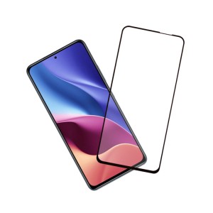 3D Resin Carving Silk Screen Print Full Glue Tempered Glass Screen Protector for Xiaomi Redmi K40