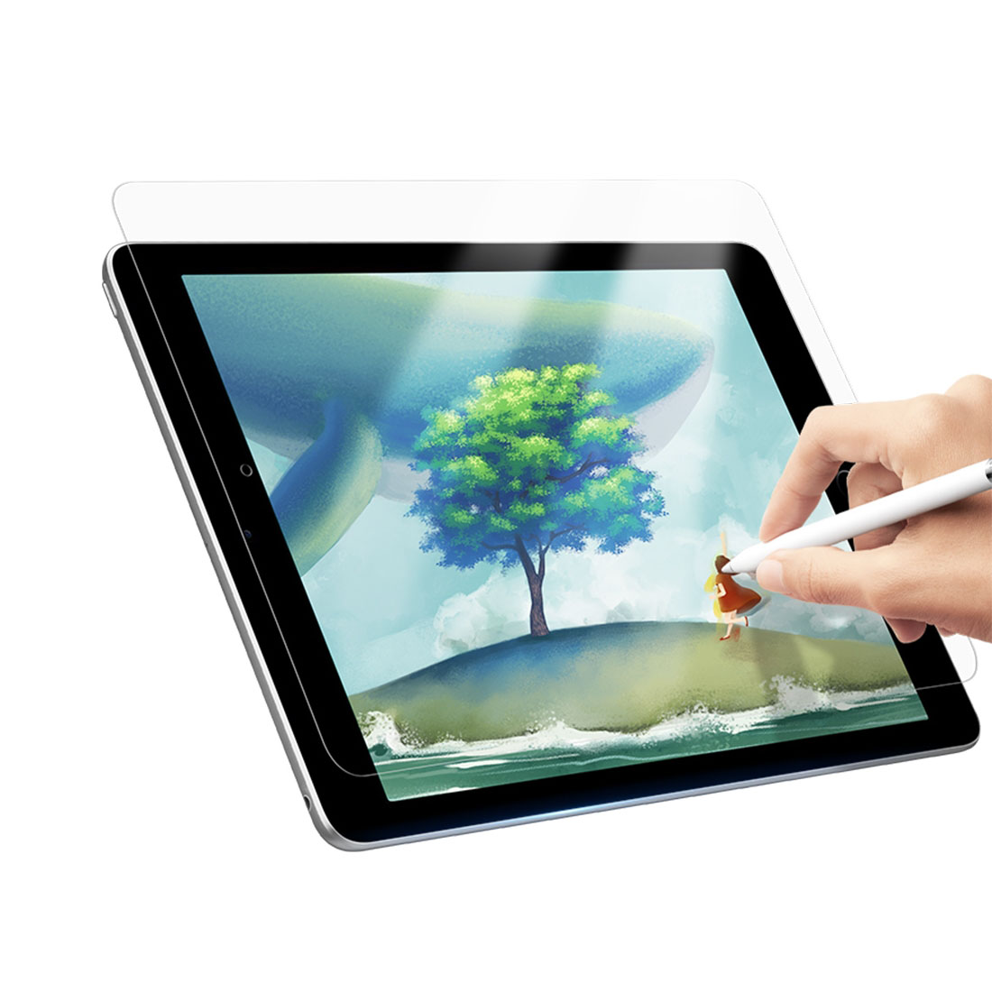 PaperLike Screen Protector For iPad 10.2-Inch (2021) Write Draw And Sketch Like On Paper Anti Glare Scratch Resistant Matte Screen Protector