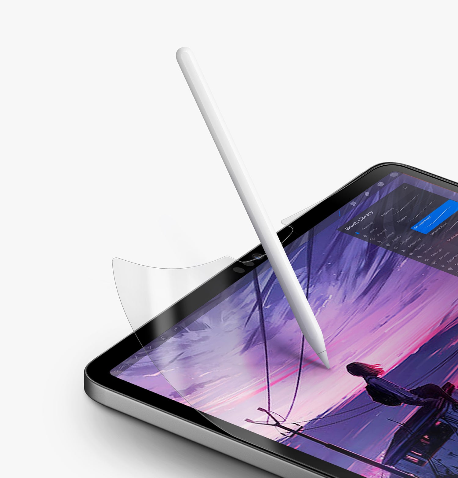 Moshi Electronics Product–Apple iPad Pro 12.9(2021) PaperLike Tempered Glass