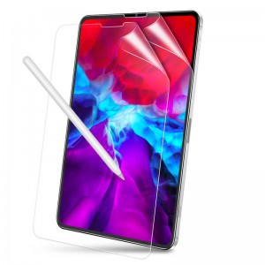 Paper Like Screen Protector For iPad Pro 12.9″ (2020) Transparent Anti-Glare Anti-Scratch Screen Protector For Notetaking And Drawing Like on Paper