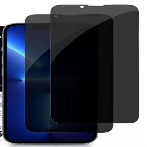Silk printing screen protector for iPhone 13 pro max(6.7) ,tempered glass privacy film with 13pro max