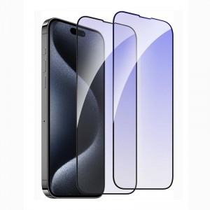 For iPhone 15 Pro Privacy Screen Protector Anti-spy Tempered Glass Film,Anti-Scratch Film,2.5D curved Tempered Glass