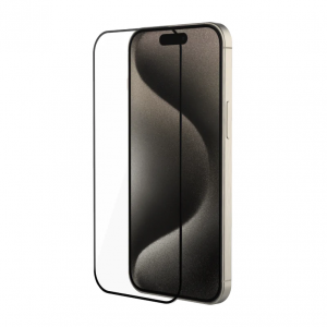 2.5D Full Cover Double Reinforced Tempered Glass Screen Protector for iPhone 15, Protective Clear Unbreakable Screen Protector