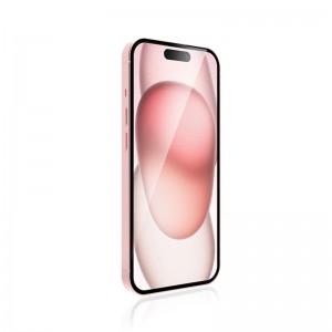 2.5D Full Cover Double Reinforced Tempered Glass Screen Protector for iPhone 15, Protective Clear Unbreakable Screen Protector