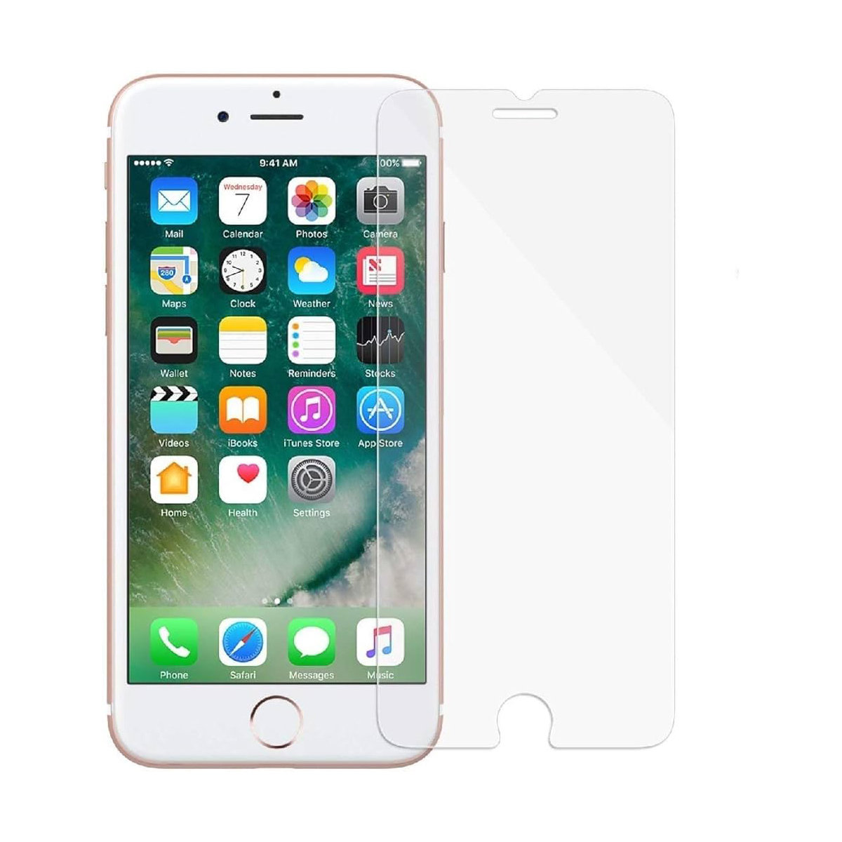 For Apple iPhone 7 4.7-Inch Screen Protector 9H Hardness HD Clear Bubble Free Scratch Resist Tempered Glass