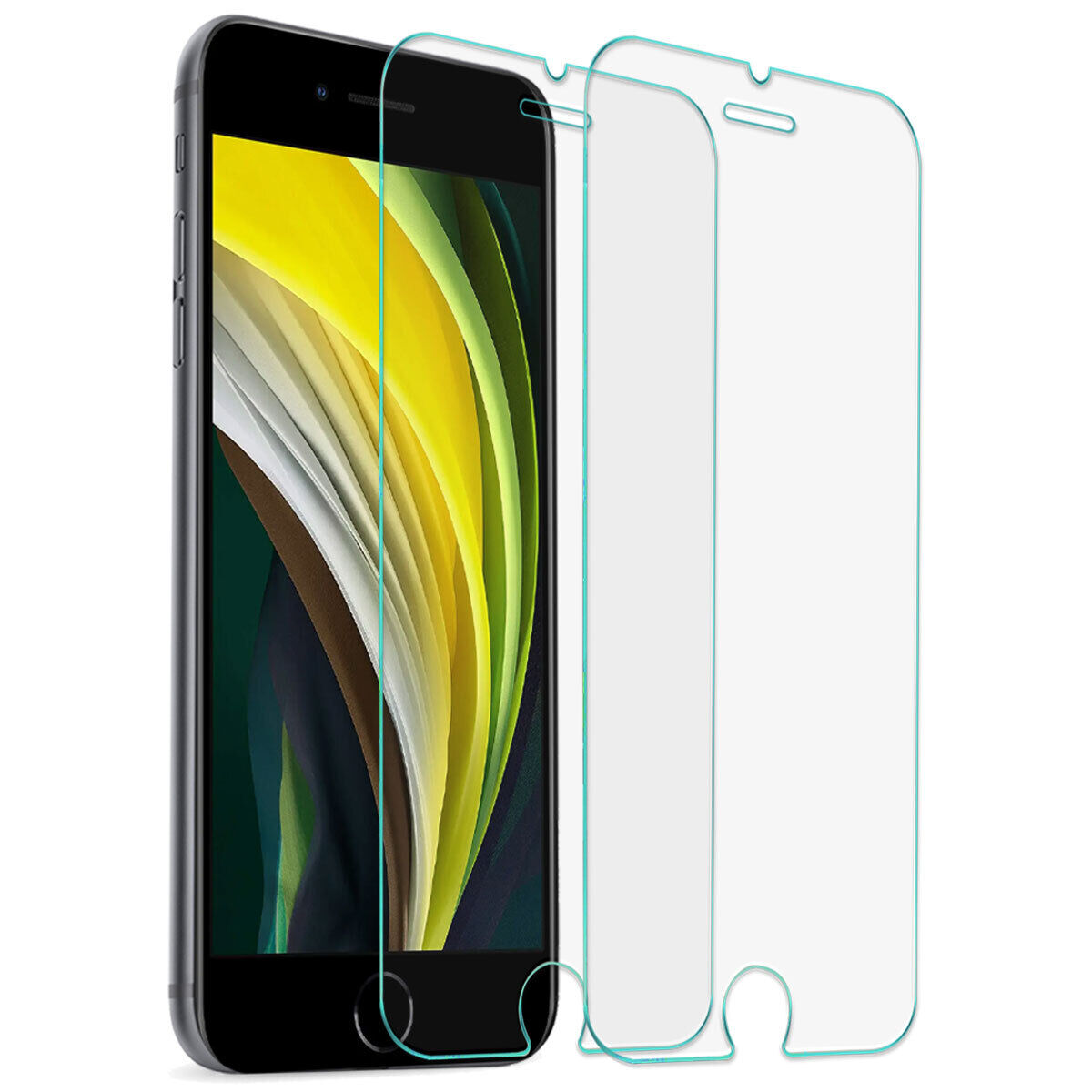 Screen Protector For Apple iPhone SE 2020 2nd 4.7-Inch 9H Hardness 0.33MM Thickness HD Clear Anti-Scratch Tempered Glass