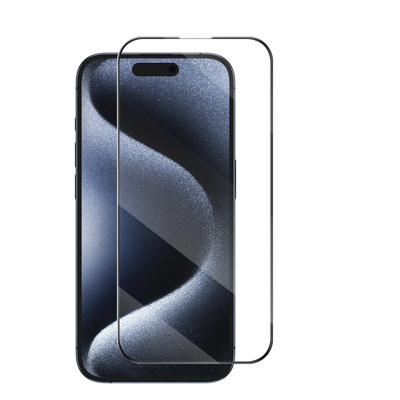 VEMOSUN 2.5D 9H Tempered Glass Screen Protector For IPhone 15 Pro 6.1 Inch Screen Protector