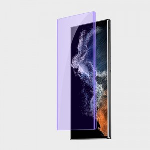 Anti-Blue Tempered Glass for Samsung Galaxy S23 Plus 3D UV Full Glue Tempered Glass Screen Protector